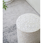 Приставной столик с рисунком из раковин устриц Bone Inlay варинант исполнения - 7 | Loft Concept в Краснодаре