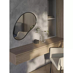 Зеркало асимметричной формы Oval Light Reflection варинант исполнения - 3 | Loft Concept в Краснодаре