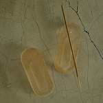 Подставка под благовония из эпоксидной смолы шампань Epoxy Resin Flowers Incense Oval Stand Champagne варинант исполнения - 2 | Loft Concept в Краснодаре