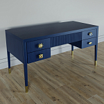 Письменный стол с 4-мя ящиками Elsa Dreams Blue варинант исполнения - 1 | Loft Concept в Краснодаре