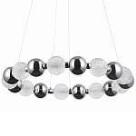 Светодиодная кольцевая люстра Crystal Globule Chrome Chandelier варинант исполнения - 1 | Loft Concept в Краснодаре