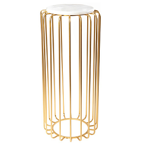 Подставка Golden hour белый мрамор