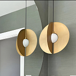 Подвесной светильник в форме золотых дисков Minimalist Lighting Fixture варинант исполнения - 2 | Loft Concept в Краснодаре