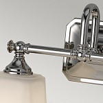 Бра для ванных комнат с квадратными матовыми плафонами на основании цвета хром Feiss варинант исполнения - 3 | Loft Concept в Краснодаре