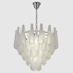 Люстра с подвесками из рифленного стекла в форме капель Textured Glass Chandelier варинант исполнения - 3 | Loft Concept в Краснодаре