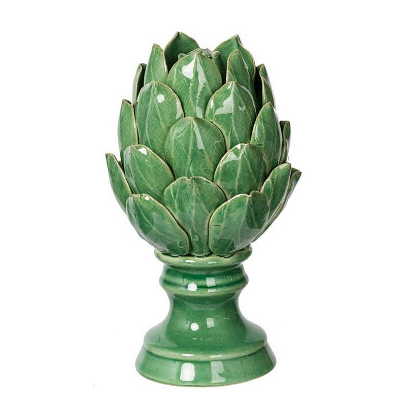 Статуэтка в виде артишока из зелёной керамики с глянцевыми лепестками Artichoke Decor Зеленый Статуэтка в виде артишока из зелёной керамики с глянцевыми лепестками Artichoke Decor Зеленый в Краснодаре | Loft Concept