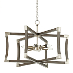 Подвесной светильник в форме фонаря серый Gray Eco Lantern варинант исполнения - 3 | Loft Concept в Краснодаре