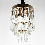 Подвесной светильник с прямоугольными хрустальными подвесками Lunet Crystal Rectangulars Pendant Light 2 варинант исполнения - 3 | Loft Concept в Краснодаре