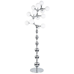 Торшер с плафонами из стеклянных шаров Pearls Suspension Chrome Floor Lamp варинант исполнения - 1 | Loft Concept в Краснодаре
