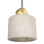 Подвесной светильник с круглым мраморным плафоном Marble square варинант исполнения - 5 | Loft Concept в Краснодаре