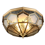 Люстра потолочная Leoni в витражной технике варинант исполнения - 1 | Loft Concept в Краснодаре