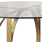 Стол обеденный круглый с основанием из 2-х пересекающихся колец Modern Geometric Silhouette варинант исполнения - 1 | Loft Concept в Краснодаре