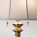 Торшер цвета латунь с белым текстильным абажуром Feiss варинант исполнения - 5 | Loft Concept в Краснодаре