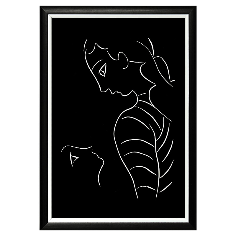 Постер White Silhouette Mother Poster Черный Белый Постер White Silhouette Mother Poster Черный Белый в Краснодаре | Loft Concept