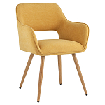 Стул в рогожке желтого цвета NEASAN STOOL варинант исполнения - 1 | Loft Concept в Краснодаре