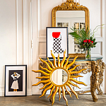 Зеркало-солнце круглое с золотыми с лучами Rays of Peace варинант исполнения - 3 | Loft Concept в Краснодаре