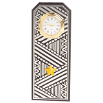 Часы подарочные настольные в виде погона Генерала из натурального камня Змеевик Silver Military Clock варинант исполнения - 1 | Loft Concept в Краснодаре