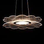 Люстра с прозрачным волнистым плафоном в форме цветка Ethereal Bloom варинант исполнения - 5 | Loft Concept в Краснодаре