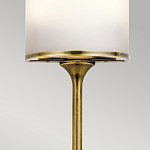 Бра вертикальное с белым полукруглым плафоном и длинным стержнем S Kichler варинант исполнения - 4 | Loft Concept в Краснодаре