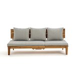 Садовый диван-трансофрмер Kate серый варинант исполнения - 5 | Loft Concept в Краснодаре