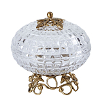 Конфетница из прозрачного рельефного стекла Eden Garden варинант исполнения - 9 | Loft Concept в Краснодаре