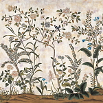 Обои ручная роспись Siam White Metal варинант исполнения - 1 | Loft Concept в Краснодаре