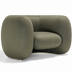 Дизайнерское полукруглое мягкое кресло CINNAMON Armchair варинант исполнения - 1 | Loft Concept в Краснодаре