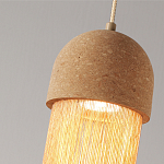 Подвесной светильник натуральная пробка с бахромой Natural Cork варинант исполнения - 3 | Loft Concept в Краснодаре