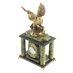 Часы настольные из натурального камня с декором в виде орла Eagle Stone Clock варинант исполнения - 10 | Loft Concept в Краснодаре