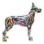 Статуэтка Graffiti Great Dane Поп-Арт варинант исполнения - 2 | Loft Concept в Краснодаре