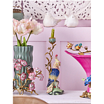 Подсвечник в образе попугая из фарфора с бронзовыми элементами Eden Garden варинант исполнения - 2 | Loft Concept в Краснодаре