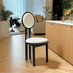 Дизайнерский стул из массива дерева с круглой спинкой Infinitude варинант исполнения - 1 | Loft Concept в Краснодаре