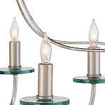 Люстра серебряного цвета с изогнутыми элементами каркаса Twisted Iron Chandelier варинант исполнения - 2 | Loft Concept в Краснодаре