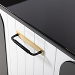 Черно-белый распашной комод Accordo варинант исполнения - 4 | Loft Concept в Краснодаре