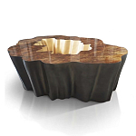 Кофейный стол Burl Exotic tree Coffee Table Black варинант исполнения - 1 | Loft Concept в Краснодаре