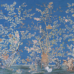 Обои ручная роспись Houghton Canton Blue варинант исполнения - 1 | Loft Concept в Краснодаре