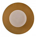 Бра круглое с плафоном из натурального камня на латунном основании Cryptocrystalline Stone варинант исполнения - 3 | Loft Concept в Краснодаре