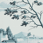 Обои ручная роспись Views of Italy Mare Verde варинант исполнения - 3 | Loft Concept в Краснодаре