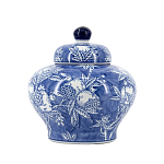 Ваза с крышкой в китайском стиле Гранатовое дерево Blooming Pomegranate варинант исполнения - 8 | Loft Concept в Краснодаре