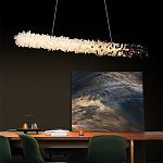 Люстра линейная светодиодная из необработанных кристаллов Mountain Comet варинант исполнения - 4 | Loft Concept в Краснодаре