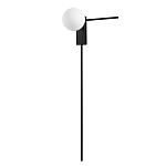 Бра с белым шарообразным плафоном и черным минималистичным каркасом Direct Rays варинант исполнения - 1 | Loft Concept в Краснодаре