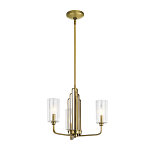  Люстра с прозрачными рифлеными цилиндрическими плафонами Kichler варинант исполнения - 2 | Loft Concept в Краснодаре