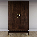 Платяной шкаф Elsa Dreams Walnut с 2-мя фасадами варинант исполнения - 3 | Loft Concept в Краснодаре