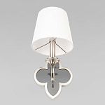 Бра с белым текстильным абажуром и фигурным основанием с зеркальной вставкой Vitorino варинант исполнения - 22 | Loft Concept в Краснодаре