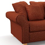 Мебельная ткань Шенилл терракотовый цвет 138 см T4-44 варинант исполнения - 5 | Loft Concept в Краснодаре