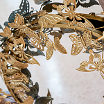 Зеркало круглое в металлической раме украшенной фигурами бабочек Butterflies варинант исполнения - 3 | Loft Concept в Краснодаре