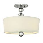 Потолочный светильник с белым цилиндрическим плафоном и шарообразными деталями Hinkley варинант исполнения - 1 | Loft Concept в Краснодаре