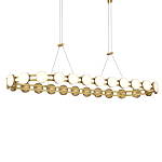 Люстра овальная с круглыми светодиодными источниками света Maxine Light варинант исполнения - 2 | Loft Concept в Краснодаре