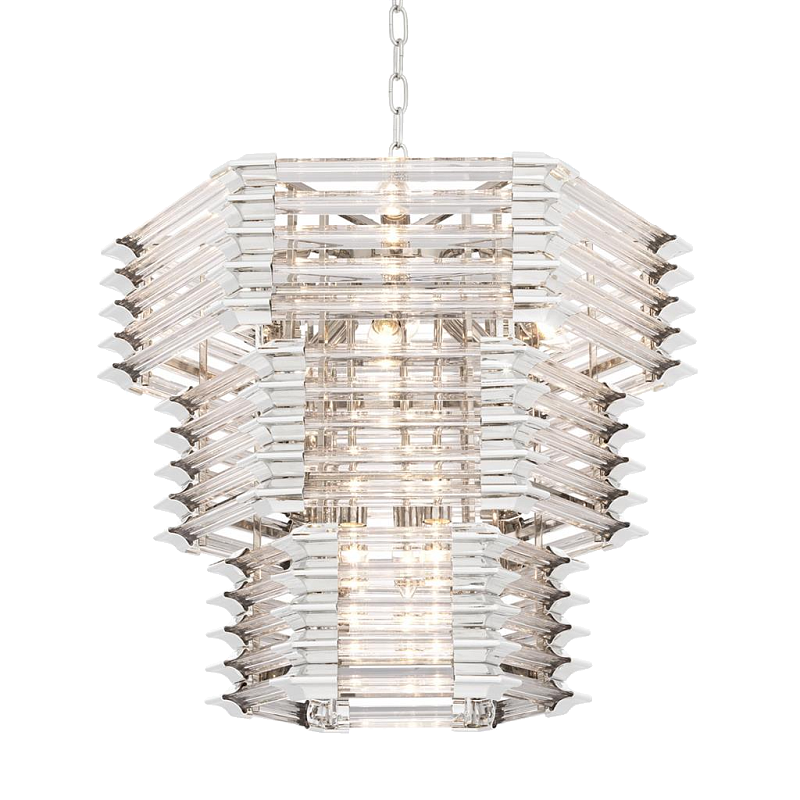 Люстра Chandelier Wren Никель Прозрачный (Transparent) в Краснодаре | Loft Concept 