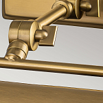 Светильник для картин цвета состаренная латунь с широким плафоном на прямоугольном основании Elstead Lighting варинант исполнения - 10 | Loft Concept в Краснодаре